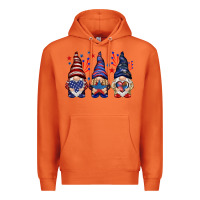 Carrot 4th Of July gnomies with stars Premium Hoodie - HowdyJamesFarm