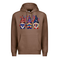 Chestnut 4th Of July gnomies with stars Premium Hoodie - HowdyJamesFarm