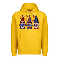 Lemon 4th Of July gnomies with stars Premium Hoodie - HowdyJamesFarm