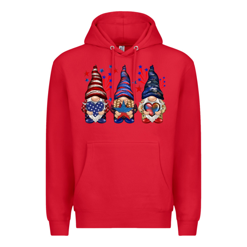 4th Of July Gnomies With Stars Premium Hoodie by HowdyJamesFarm | Teevron