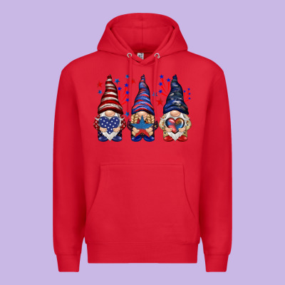 4th Of July Gnomies With Stars Premium Hoodie Designed By Howdyjamesfarm