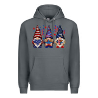 Rock 4th Of July gnomies with stars Premium Hoodie - HowdyJamesFarm