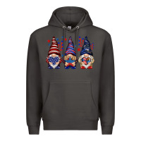 Smoke 4th Of July gnomies with stars Premium Hoodie - HowdyJamesFarm