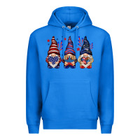 True Royal 4th Of July gnomies with stars Premium Hoodie - HowdyJamesFarm