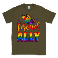 Army Green proud ally Classic Tee - JahusDesignShop