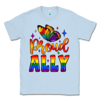 Dusty Blue proud ally Classic Tee - JahusDesignShop