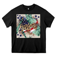 Black statue of liberty leopard Heavy Core Tee - BundleAndBundleShop