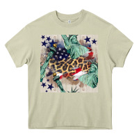 Mossy statue of liberty leopard Heavy Core Tee - BundleAndBundleShop