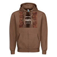 Chestnut world's best grandpa Zipper Hoodie - TumblerDesignByShophia