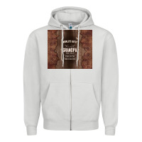 Dove Grey world's best grandpa Zipper Hoodie - TumblerDesignByShophia