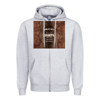 Heather Grey world's best grandpa Zipper Hoodie - TumblerDesignByShophia