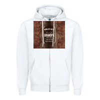White world's best grandpa Zipper Hoodie - TumblerDesignByShophia