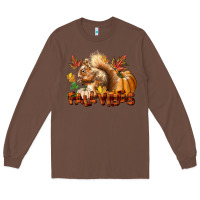 Chestnut Fall Vibes Squirrel Long Sleeve Tee - LillyAllenDesigns