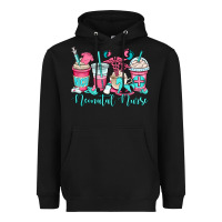 Black nicu neonatal nurse coffee cups Heavyweight Hoodie - OliviaCreatesArt
