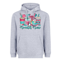 Heather Grey nicu neonatal nurse coffee cups Heavyweight Hoodie - OliviaCreatesArt
