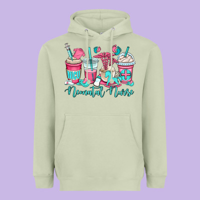 Nicu Neonatal Nurse Coffee Cups Heavyweight Hoodie Designed By Oliviacreatesart
