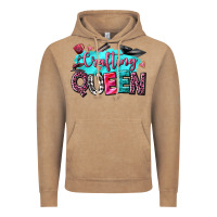 Vintage Coffee crafting queen Vintage Hoodie - NancyCooperArtShop