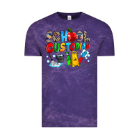 Cloud Purple school custodian Vintage Tee - NancyCooperArtShop