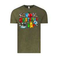 Vintage Olive school custodian Vintage Tee - NancyCooperArtShop
