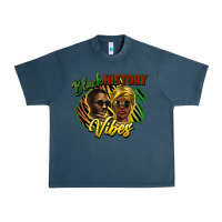 Midnight Navy black history vibes Urban Heavy Tee - NancyCooperArtShop