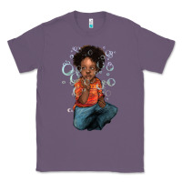 Lavender afro black boy Classic Tee - NancyCooperArtShop