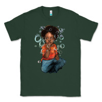 Sports Green afro black boy Classic Tee - NancyCooperArtShop