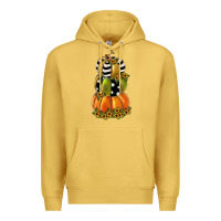 Antique Gold pumpkin polka dot, sunflower Premium Hoodie - JahusDesignShop