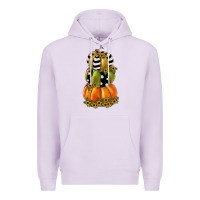 Lilac pumpkin polka dot, sunflower Premium Hoodie - JahusDesignShop