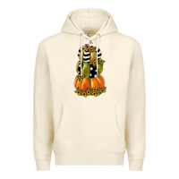 Sandshell pumpkin polka dot, sunflower Premium Hoodie - JahusDesignShop