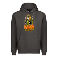 Smoke pumpkin polka dot, sunflower Premium Hoodie - JahusDesignShop