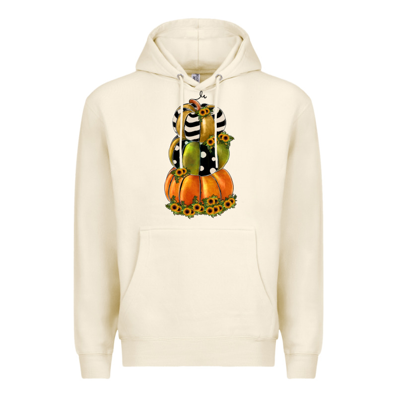 Pumpkin Polka Dot, Sunflower Premium Hoodie by JahusDesignShop | Teevron
