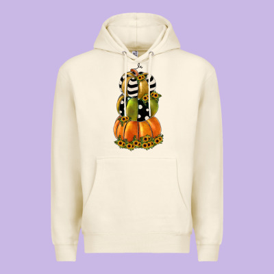 Pumpkin Polka Dot, Sunflower Premium Hoodie Designed By Jahusdesignshop