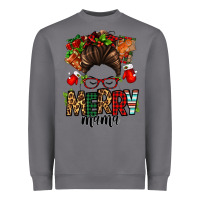 Storm Christmas merry mama messy bun Heavyweight Sweatshirt - Jasminsmagicworld