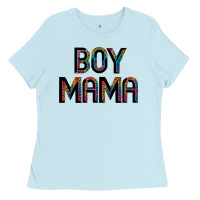 Baby Blue boy mama Ladies Tee - JahusDesignShop