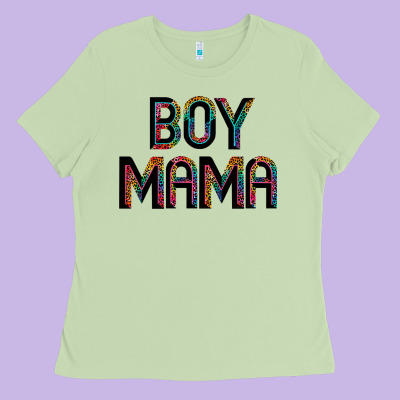 Boy Mama Ladies Tee Designed By Jahusdesignshop