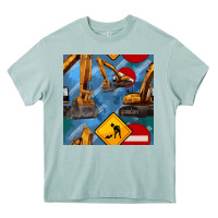 Arona excavator seamless pattern Heavy Core Tee - BundleAndBundleShop