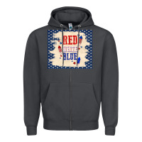 Smoke red white blue Zipper Hoodie - TumblerDesignByShophia