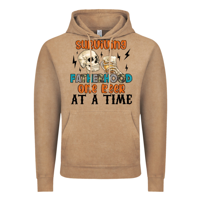 Surviving Fatherhood One Beer At A Time Vintage Hoodie by MaliasSmallBusiness | Teevron