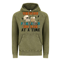 Vintage Olive surviving fatherhood one beer at a time Vintage Hoodie - MaliasSmallBusiness