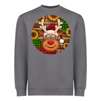 Storm cute reindeer head Christmas Heavyweight Sweatshirt - Jasminsmagicworld