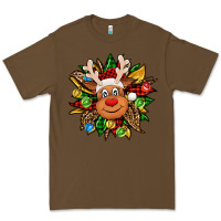 Cacao Christmas reindeer sunflower Premium Tee - Jasminsmagicworld