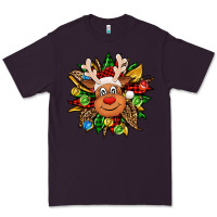 Plum Christmas reindeer sunflower Premium Tee - Jasminsmagicworld