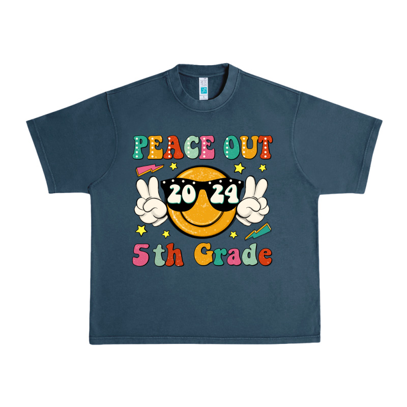 Peace Out 2024 5th Grade Urban Heavy Tee by JahusDesignShop | Teevron