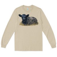 Mushroom Black Angus Calf Illustrations Long Sleeve Tee - LillyAllenDesigns