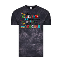 Cloud Black she believed she could change the world so she bec Vintage Tee - NancyCooperArtShop