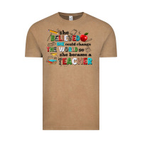 Vintage Coffee she believed she could change the world so she bec Vintage Tee - NancyCooperArtShop