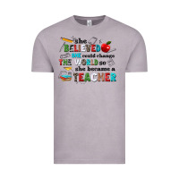 Vintage Zinc she believed she could change the world so she bec Vintage Tee - NancyCooperArtShop