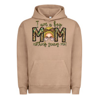 Pigment Burro Iam Boy Mom Nothing Scares Me Urban Hoodie - CowhideDigitalArt
