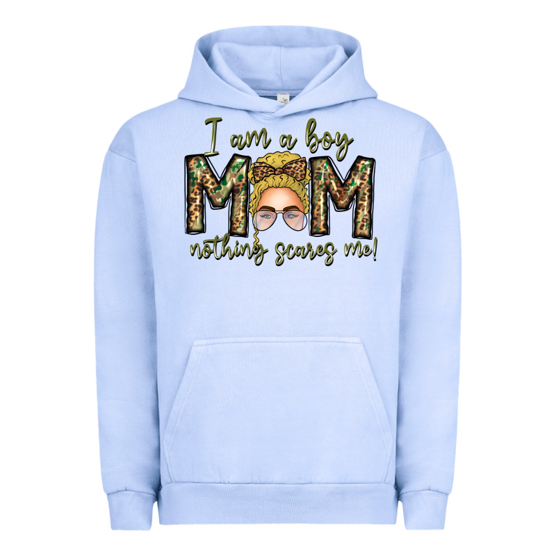 Iam Boy Mom Nothing Scares Me Urban Hoodie by CowhideDigitalArt | Teevron