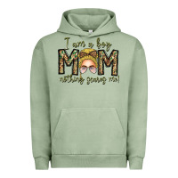 Pigment Oil Green Iam Boy Mom Nothing Scares Me Urban Hoodie - CowhideDigitalArt